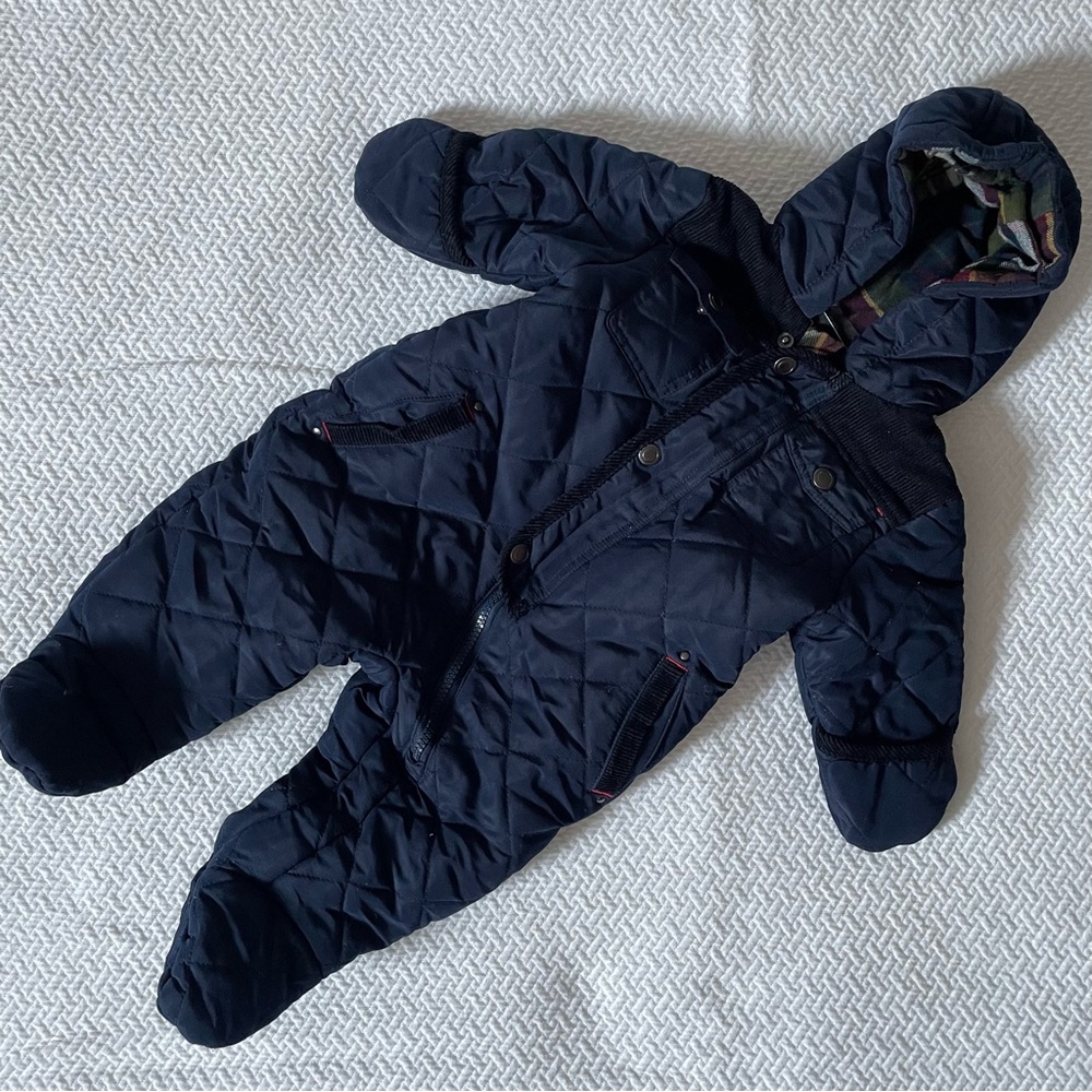 Rothschild Quilted Navy Kids winter Footie